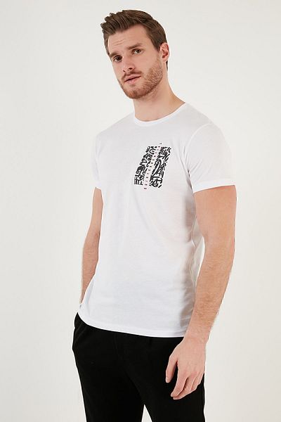 Buratti Ανδρικό TSHIRT 541QUINT 100% βαμβακερό μπλουζάκι με λαιμόκοψη