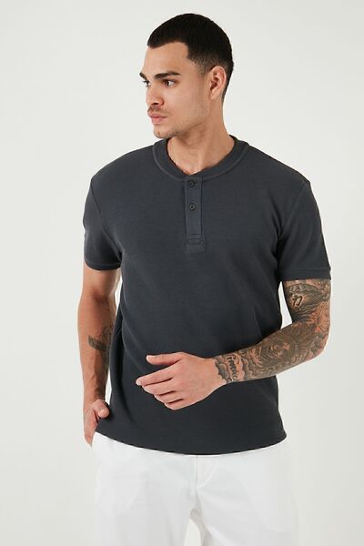 Buratti Pamuklu Relaxed Fit Düğmeli Sıfır Yaka T Shirt Erkek T SHİRT 5902737
