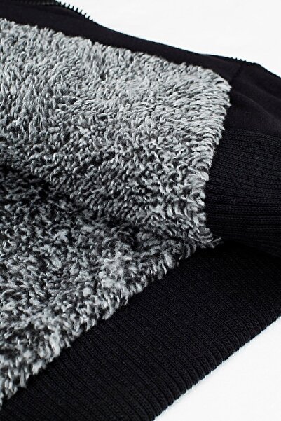 Buratti Ανδρικός ιδρώτας με γούνινη κουκούλα και λεπτή εφαρμογή 575708