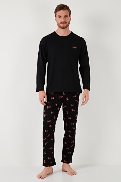 Buratti Σετ ανδρικών πιτζάμες - βαμβακερό, κανονική εφαρμογή, μακρυμάνικο, 6572013