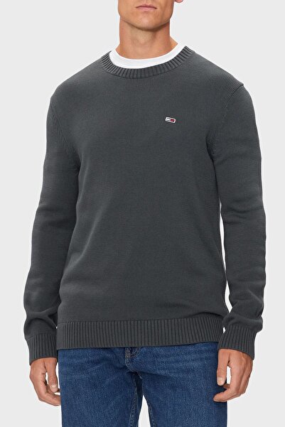 Tommy Jeans Pamuklu Regular Fit Bisiklet Yaka Kazak Erkek KAZAK DM0DM18370 PUB