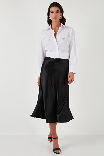 Lela Taş Detaylı Regular Fit Gömlek  GÖMLEK 611GO00417