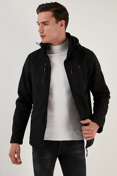 Buratti Водо и ветроустойчиво палто с качулка Soft Shell Мъжко палто 5855045