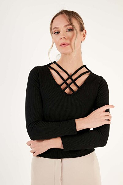 Lela Extra Slim Fit Collar Detailed Blouse5865583