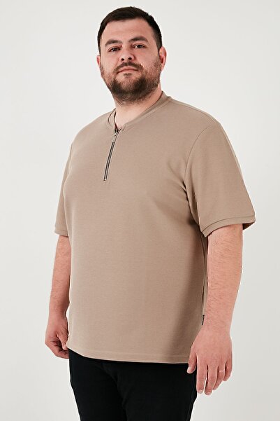 Buratti Βαμβακερό ανδρικό μπλουζάκι με κανονική εφαρμογή μεγάλου μεγέθους 5902653 Β