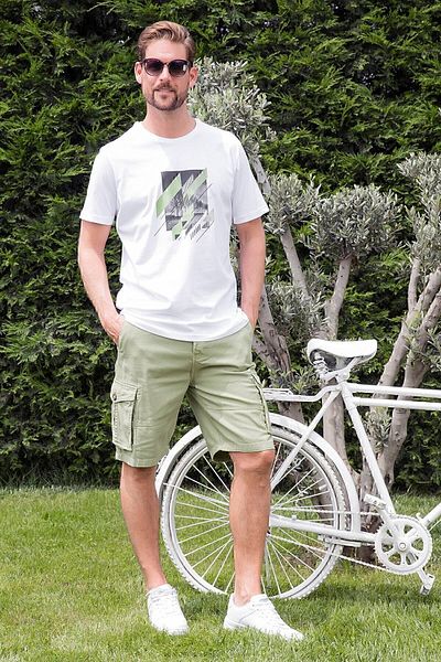 Buratti Τυπωμένο 100% Cotton Crew Neck Slim Fit T-shirt Ανδρικό T-shirt 646b3890