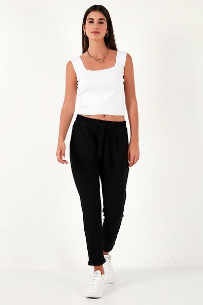 Lela Normal Waist Regular Fit Straight Leg Trousers5865216