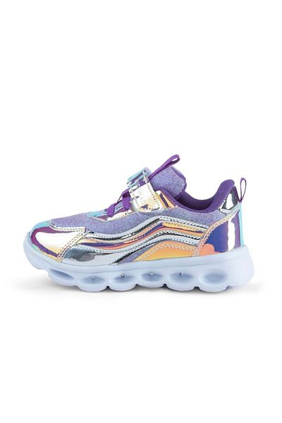BUCKHEAD TRIO SHINY HOLOGRAM LILAC-GREEN SPORTS SHOES