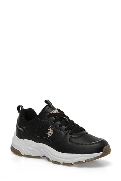 U.S. Polo Assn. Pantofi negri pentru femei - Pantofi sport casual confortabili