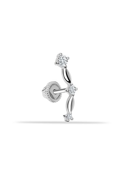 Dianora Piercing Jewelled White Gold Helix/Cartilage Piercing