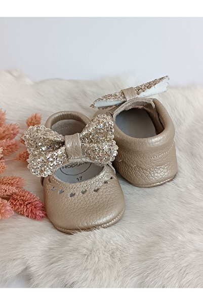 Hodore Alice Taşlı Messina Hakiki Deri Makosen Patik Ayakkabı