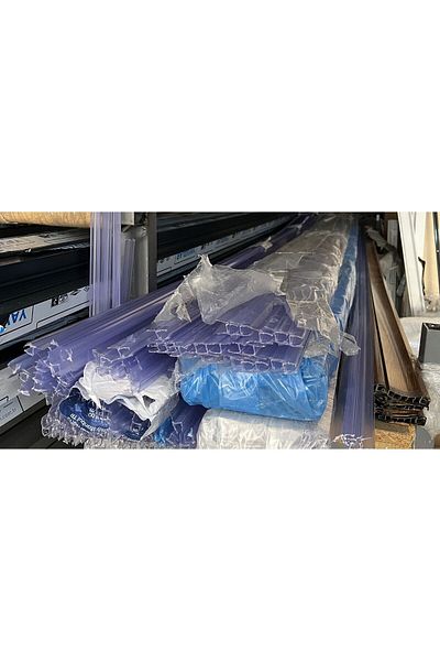 FERSAN AKSESUAR GLASS BALCONY 8 MM TRANSPARENT TROUBLE LARGE H 3 PIECES 200 CM