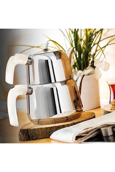 Amboss Prl4691 Pearl Pearl Handle Medium Size Teapot
