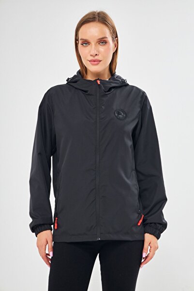 D1fference Dámská podšitá voděodolná pláštěnka s kapucí a kapsami - bunda do větru