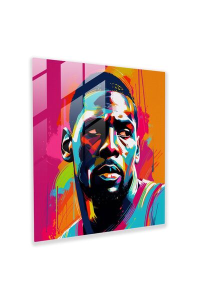 PaintedAnarchy Nba Pop Art Glass Painting - Nba, Glass Art, Wall Decoration, ...