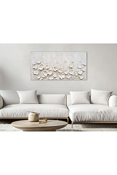 AllureArtDesign 3 Boyutlu Soyut Çiçek Kanvas Tablo, Soyut Çiçek Kanvas Tablo