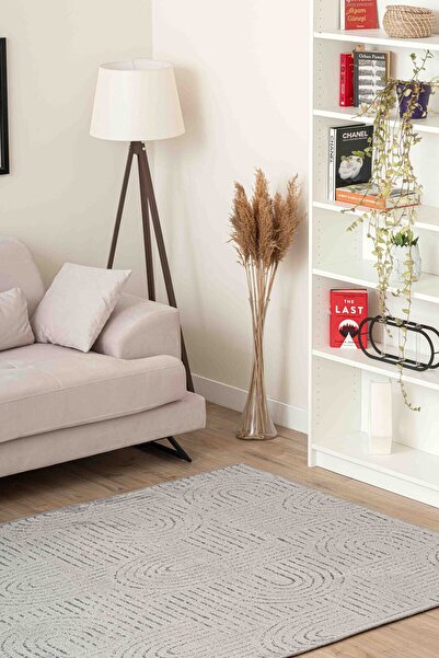 Lorente Home Ria Viscose Woven - Gray Plush Antacid, Washable Non-Slip Base, Terry Curl Design 1500