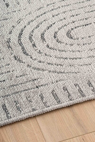 Lorente Home Ria Viscose Woven - Gray Plush Antacid, Washable Non-Slip Base, Terry Curl Design 1500