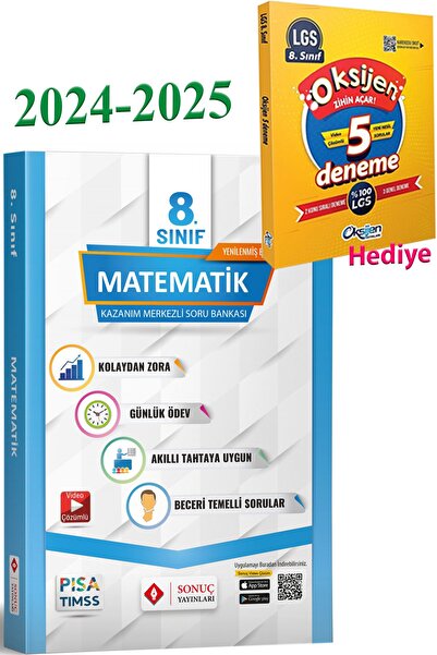 Sonuç Yayınları 2024–2025 Sonuç LGS 8.sınıf Matematik Modüler Set (Oksijen 5'...