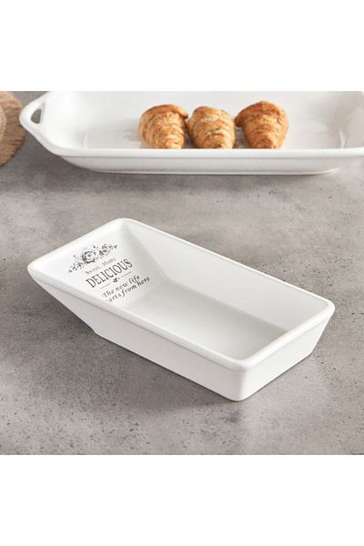 Home Box Sweet Home Large Ceramic Salad Plate - 24x12.5 cm
