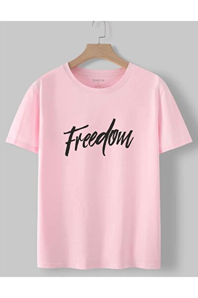 Adrift KİDS Παιδικό Unisex O oversized Ροζ Freedom B με τύπωμα Μπλουζάκι ελευ...