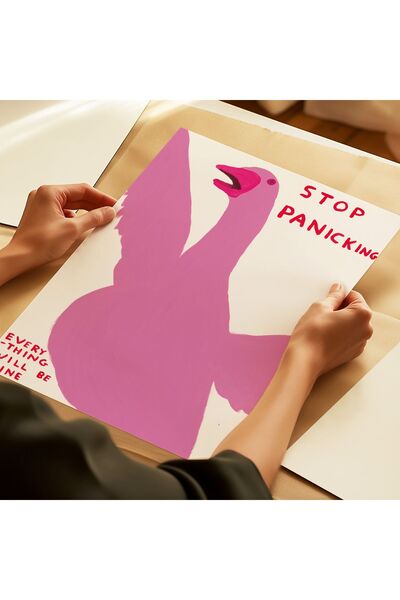 ARTHOUSECOLLECTIVE Stop Panicking, Everything Will Be Fine - Tablo Ölçülerinde Çerçevesiz Poster