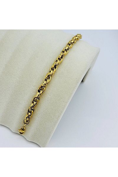 DS DİAMONDSHOP Chain Model Steel Bracelet - Byçblk- 202409983