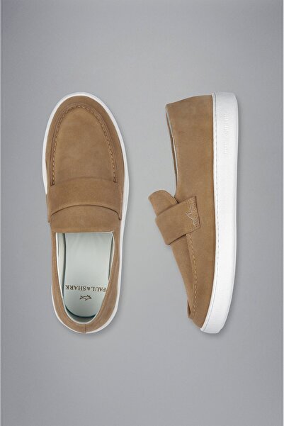 PAUL&SHARK MEN'S LEATHER MOCCASIN