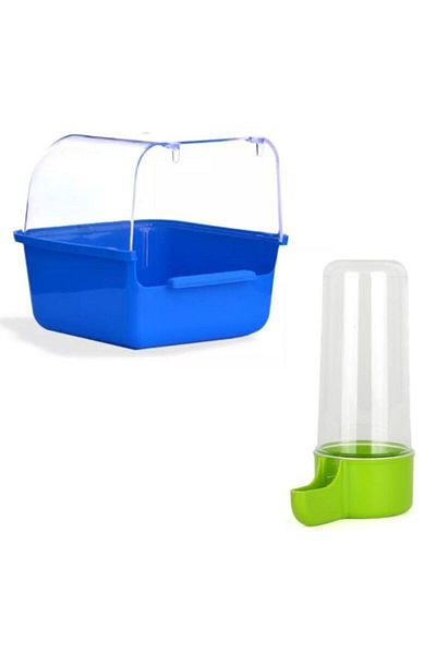 budgieshop Luxury Water Bowl and Water Bowl Set for Birds