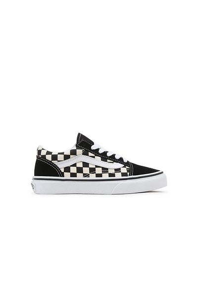 Vans Tenis Old Skool pentru copii - Pantofi casual, alb-negru