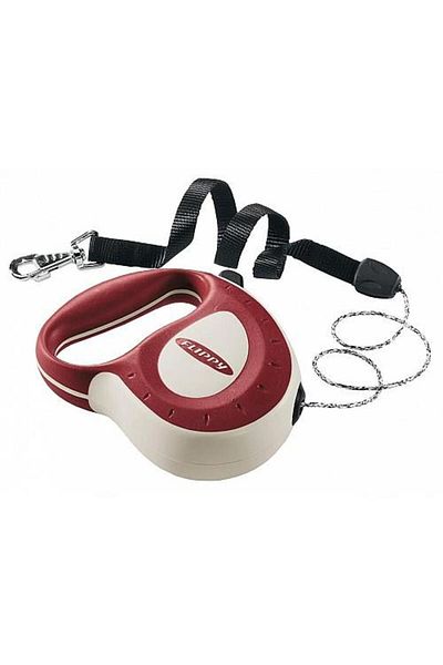 Ferplast Flippy Red Travel Collar - 5 Meters, 50 kg Extending Automatic