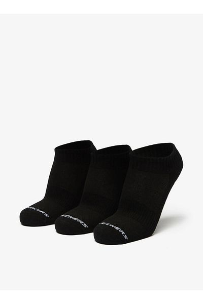 SKECHERS Logo Print Crew Length Sports Socks - Set of 3
