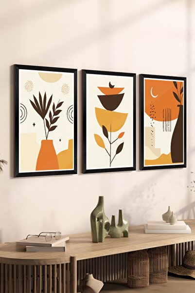Artavessa 3 Piece Black Frame Look Mdf Table Set - Set 15