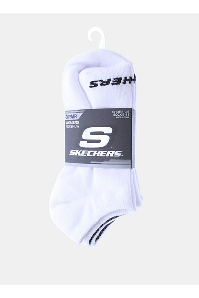 SKECHERS Women's Non-Terry Invisible Sports Socks - S114041C-100