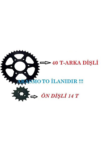Genel Markalar Pulsar Ns 200-rs 200 Ön Arka Dişli Takımı (arka 40 T-ön 14 T )...