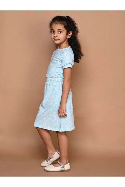 LilPicks By Styli All Over Print T-Shirt Dress