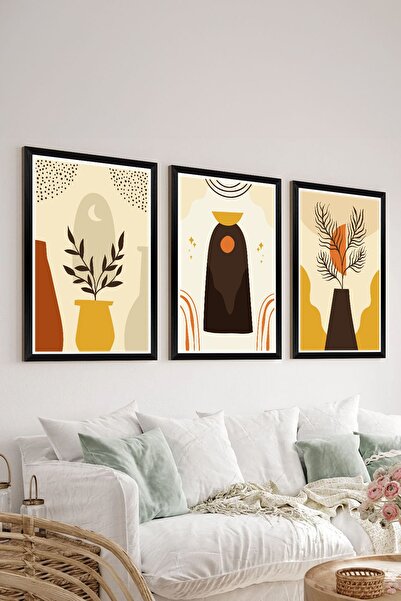 Artavessa 3 Piece Black Frame Look Mdf Table Set - Set 16