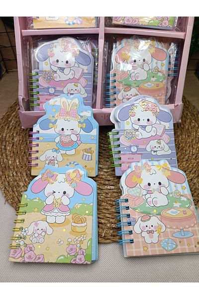 Meyra Accessories Mini Cinnamorol Galaxy Fruit Basket Figured Notebook 3D Embroidered Cute Gift 1Pc
