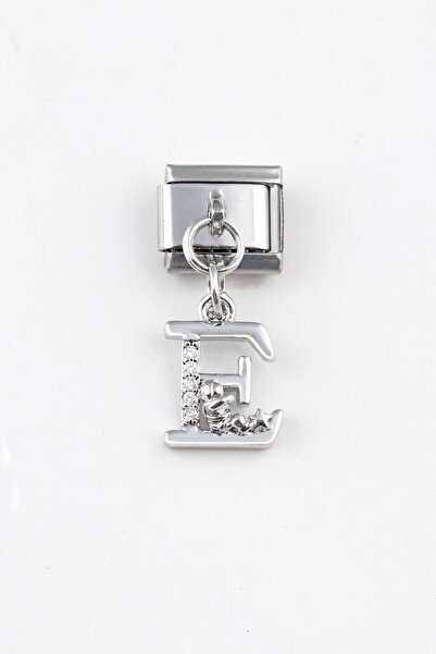 Sortie Aksesuar Astronot Figürlü Zirkon Taşlı Paslanmaz Çelik E Harf Italyan ...