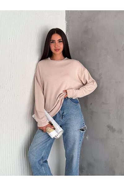 Noa Noa Φούτερ Basic Comfortable Fit Modal Fabric