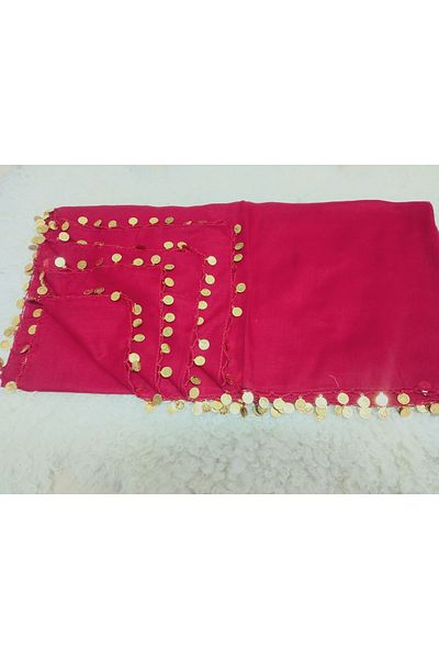 hoaryage 4 Edge Embroidered Handmade - Money Sequin Writing Cheesecloth Yemeni Scarf
