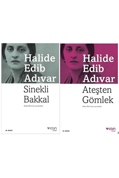 Can Yayınları Halide Edib Adıvar Sinekli Bakkal - Ateşten Gömlek 2 Li Set Kitap