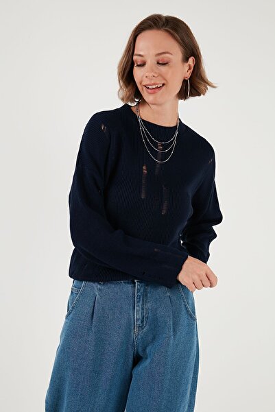 Lela Светр з розрізами та велосипедним коміром - KAZAK 4616168