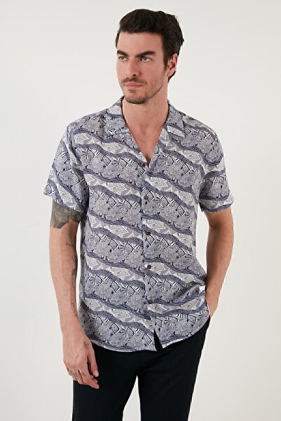 Buratti Ανδρικό πουκάμισο Cf21s με κοντό μανίκι με γιακά 114293