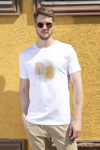 Buratti Μπλουζάκι με στάμπα Crew Neck 100% βαμβακερό ανδρικό μπλουζάκι 646b3950
