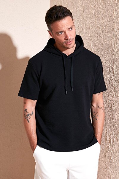 Buratti Ανδρικό T-shirt Cotton Oversize Hooded T-shirt 5902324