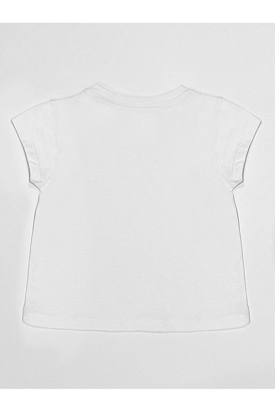 MSHB&G Boom Boom Cotton Combed Girl's White T-shirt