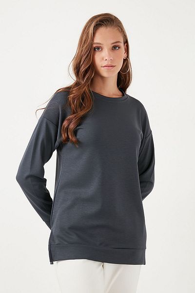 Lela Oversize Stretch Sweat - Crew Neck 5865877