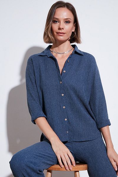 Lela Πουκάμισο με υφή Stretch Regular Fit - ΠΟΥΚΑΜΙΣΟ 5865975