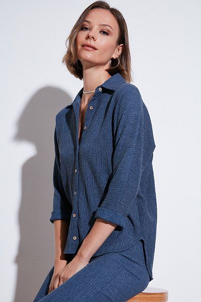 Lela Πουκάμισο με υφή Stretch Regular Fit - ΠΟΥΚΑΜΙΣΟ 5865975